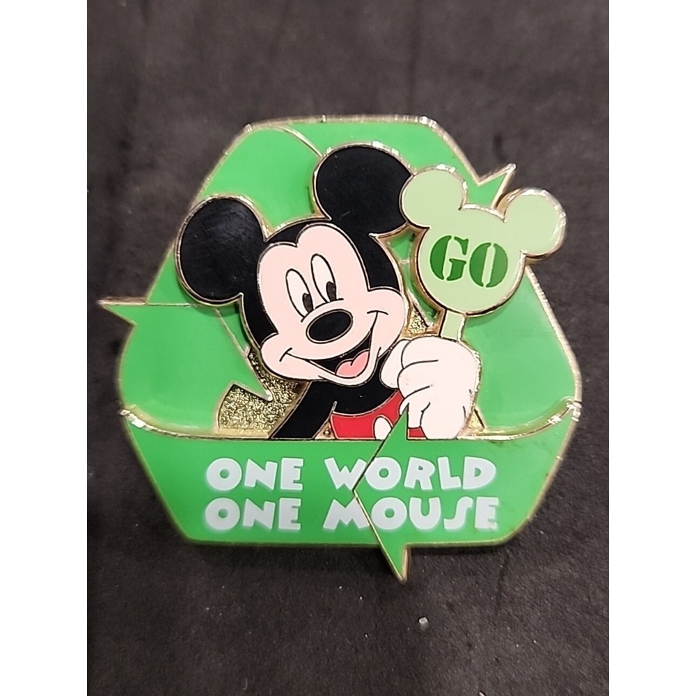 Disney Pin Go Green Mystery‎ Mickey Mouse Going Green Recycling LE 1000 79443